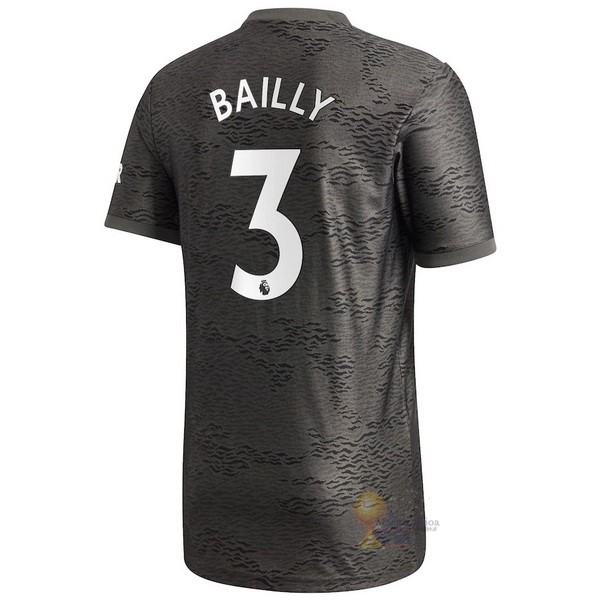 Calcio Maglie NO.3 Bailly Away Maglia Manchester United 2020 2021 Nero