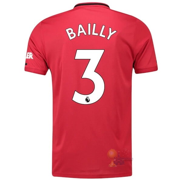 Calcio Maglie NO.3 Bailly Home Maglia Manchester United 2019 2020 Rosso