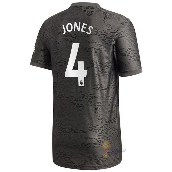 Calcio Maglie NO.4 Jones Away Maglia Manchester United 2020 2021 Nero