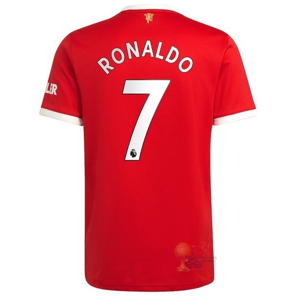 Calcio Maglie NO.7 Ronaldo Home Maglia Manchester United 2021 2022 Rosso