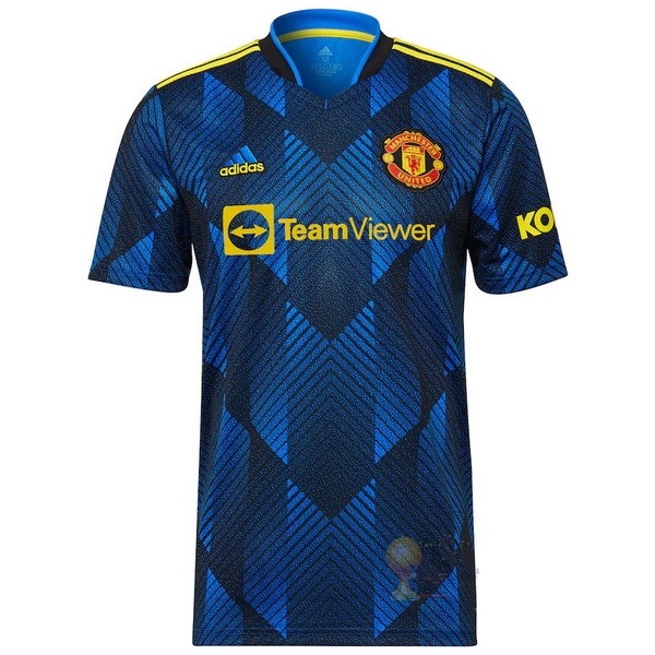 Calcio Maglie Terza Maglia Manchester United 2021 2022 Blu