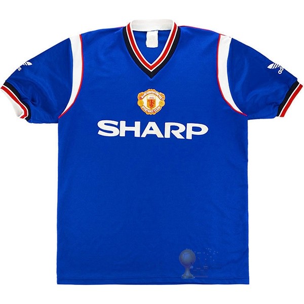 Calcio Maglie Terza Maglia Manchester United Stile rétro 1984 1986 Blu