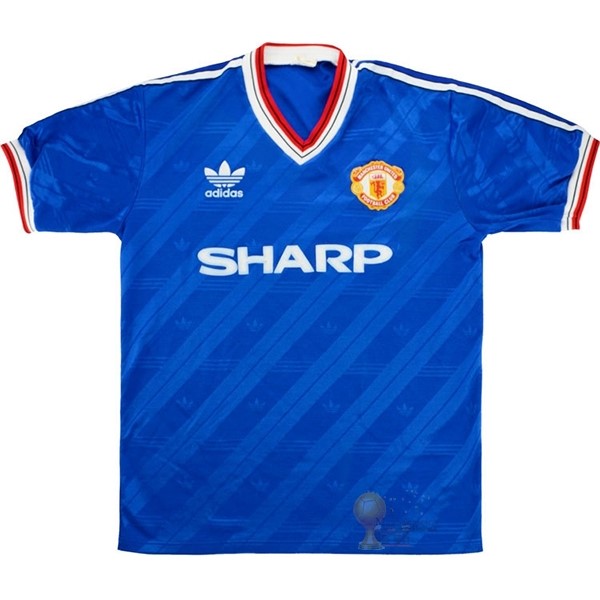 Calcio Maglie Terza Maglia Manchester United Stile rétro 1986 1988 Blu