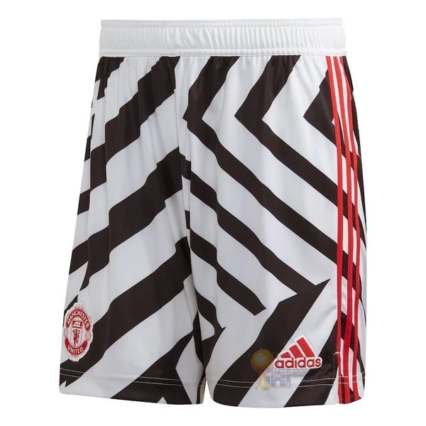 Calcio Maglie Terza Pantaloni Manchester United 2020 2021 Bianco