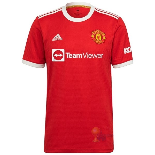 Calcio Maglie Thailandia Home Maglia Manchester United 2021 2022 Rosso