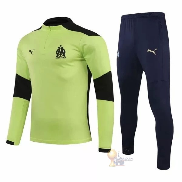 Calcio Maglie Giacca Marseille 2020 2021 Verde Nero