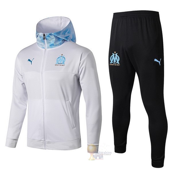 Calcio Maglie Tuta Presentazione Marseille 2019 2020 Bianco