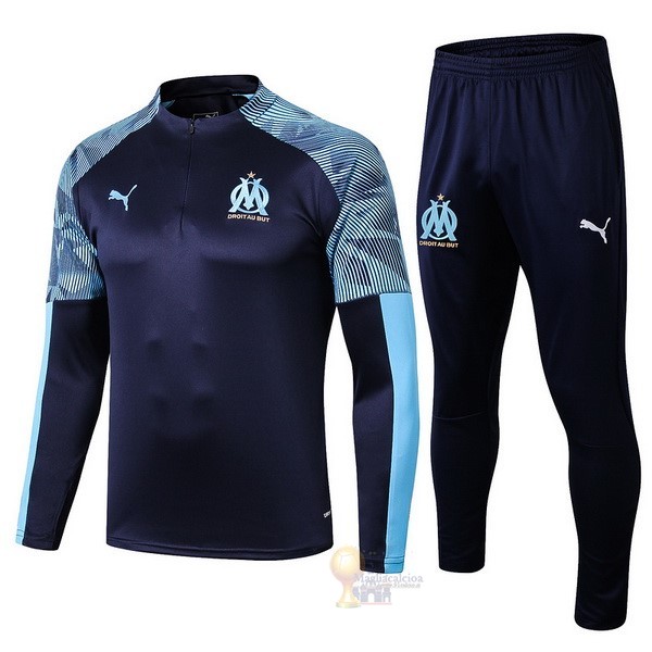 Calcio Maglie Tuta Presentazione Marseille 2019 2020 Blu