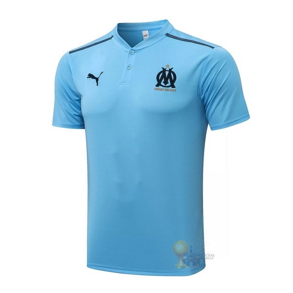 Calcio Maglie Polo Marseille 2021 2022 Blu