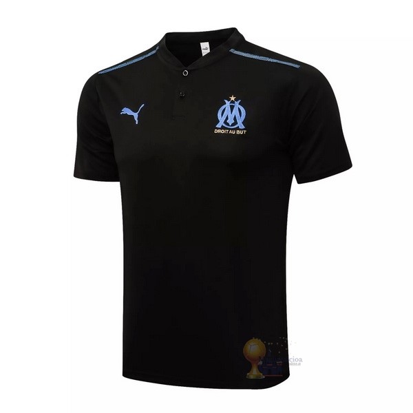 Calcio Maglie Polo Marseille 2021 2022 Blu Navy
