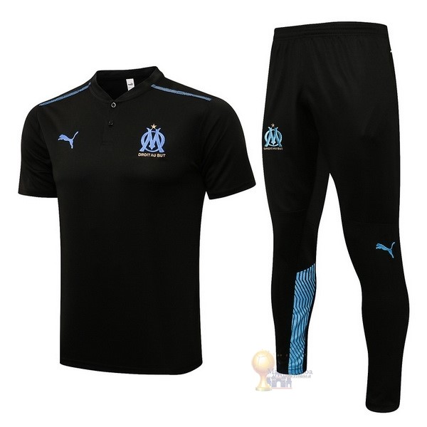 Calcio Maglie Set Completo Polo Marseille 2021 2022 Blu I Navy