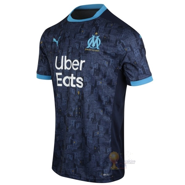 Calcio Maglie Away Maglia Marseille 2020 2021 Blu