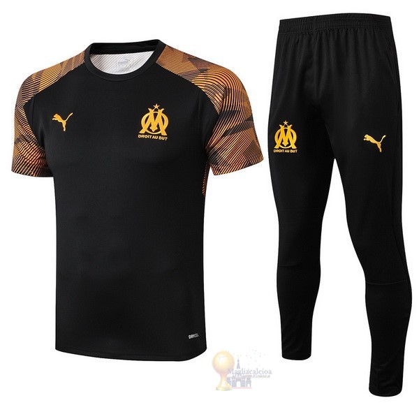 Calcio Maglie Formazione Set Completo Marseille 2019 2020 Nero