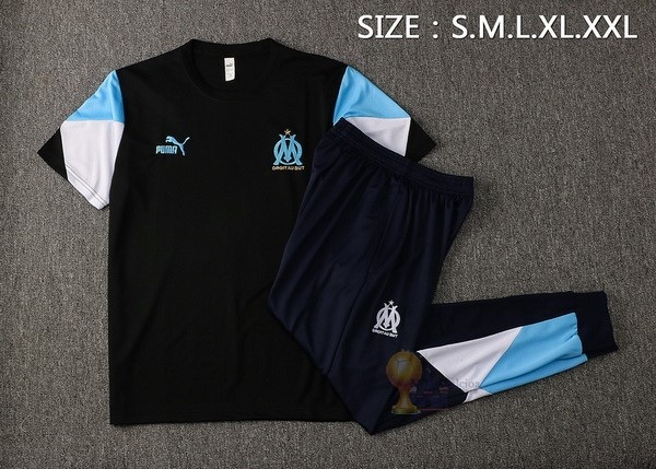 Calcio Maglie Formazione Set Completo Marseille 2021 2022 Blu