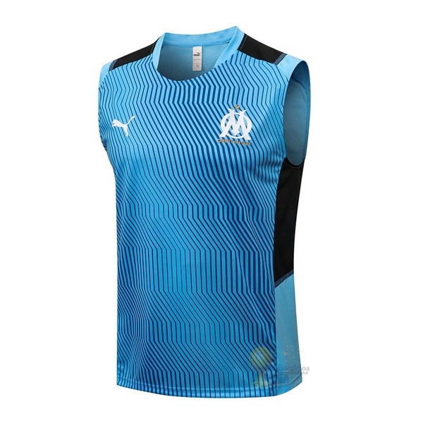Calcio Maglie Formazione Sin Mangas Marseille 2021 2022 Blu