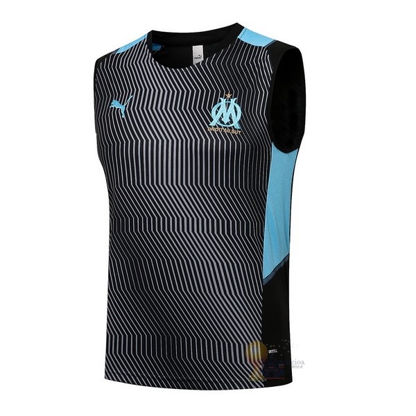 Calcio Maglie Formazione Sin Mangas Marseille 2021 2022 Nero Blu