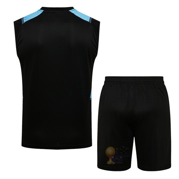 Calcio Maglie Formazione Sin Mangas Set Completo Marseille 2021 2022 Nero Blu