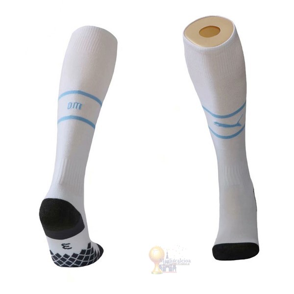 Calcio Maglie Home Calzettoni Marseille 2019 2020 Bianco