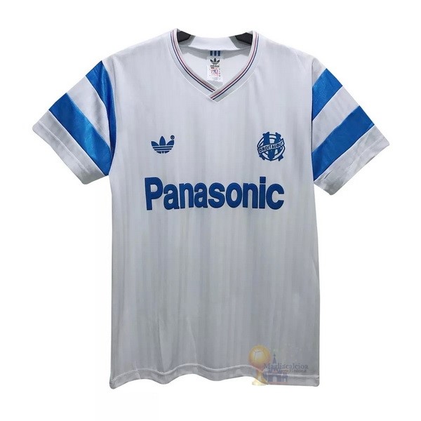 Calcio Maglie Home Maglia Marseille Stile rétro 1990 Bianco
