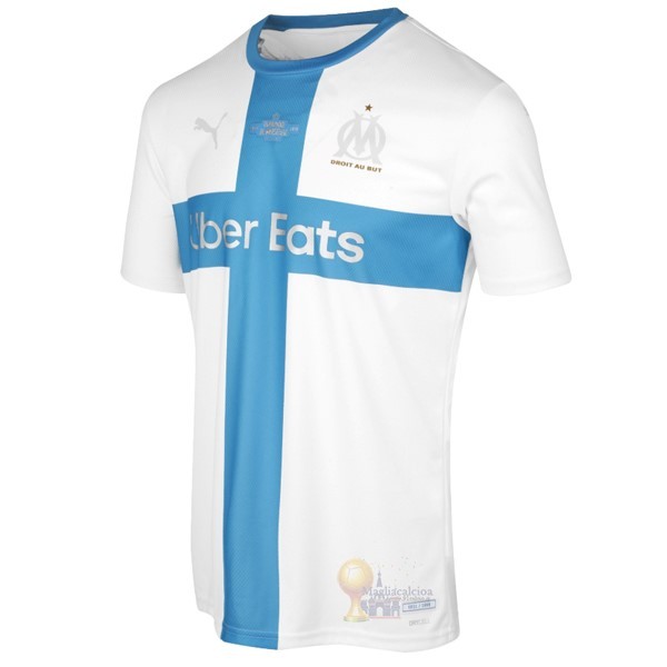 Calcio Maglie Maglia Marseille 120th Blu Bianco