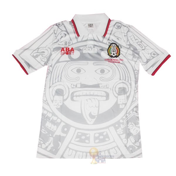 Calcio Maglie ABA Away Maglia Messico Retro 1998 Bianco