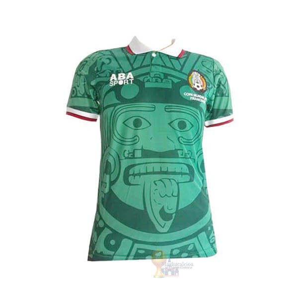 Calcio Maglie ABA Home Maglia Messico Retro 1998 Verde