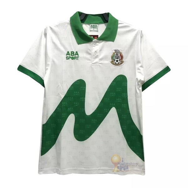 Calcio Maglie Home Maglia Messico Stile rétro 1995 Bianco