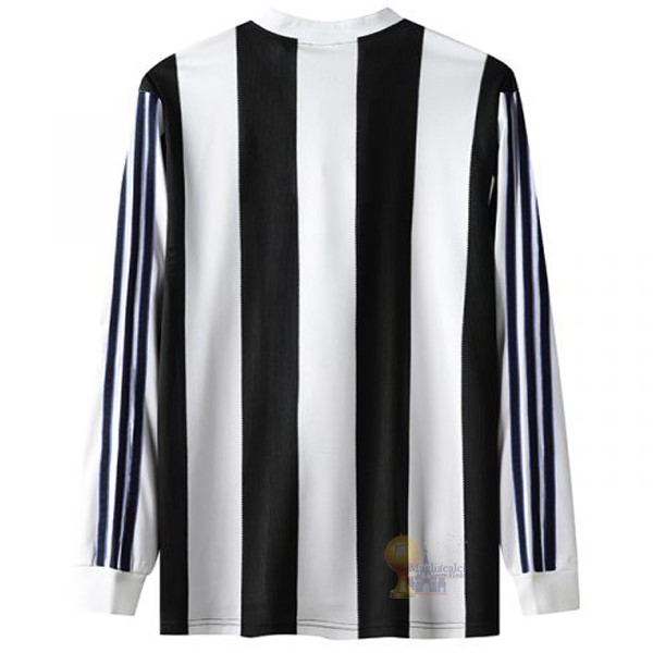 Calcio Maglie Home Manica lunga Newcastle United Stile rétro 1995 1997 Bianco