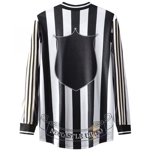 Calcio Maglie Home Manica lunga Newcastle United Stile rétro 1997 1999 Bianco