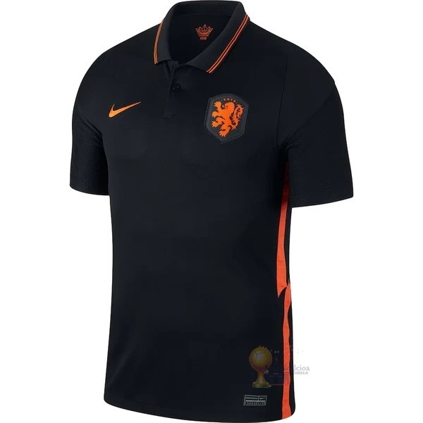 Calcio Maglie Away Maglia Paesi Bassi 2020 Nero