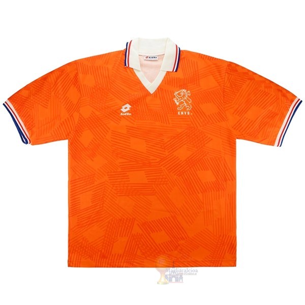 Calcio Maglie Home Maglia Paesi Bassi Retro 1991 1992 Oroange