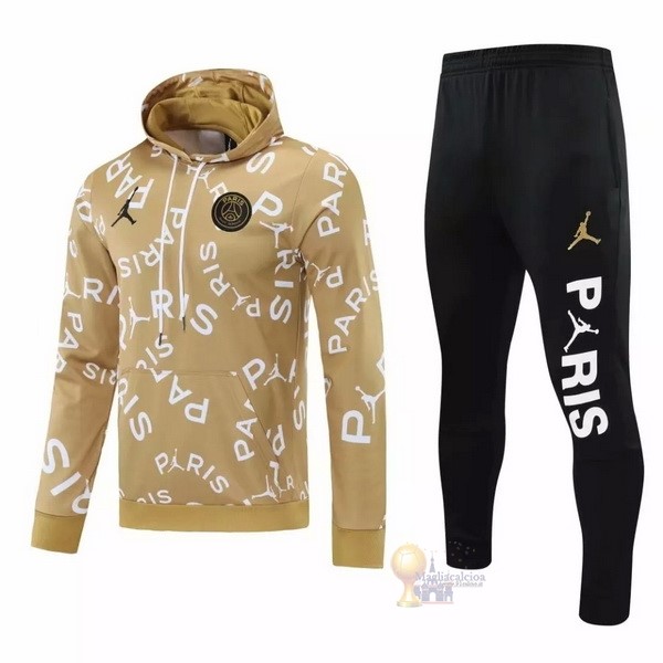 Calcio Maglie Chaqueta Con Capucha Paris Saint Germain 2020 2021 Giallo Nero