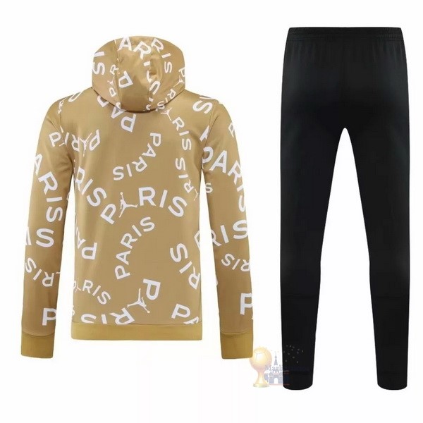 Calcio Maglie Chaqueta Con Capucha Paris Saint Germain 2020 2021 Giallo Nero