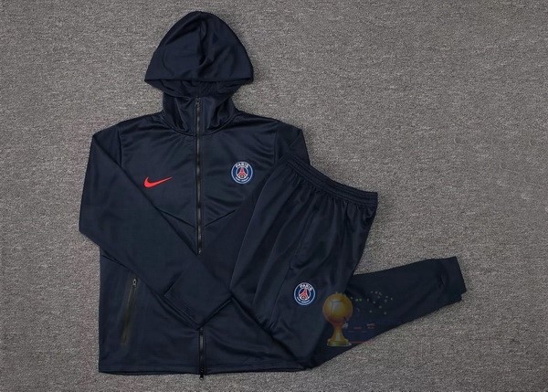Calcio Maglie Chaqueta Con Capucha Paris Saint Germain 2021 2022 Blu Navy