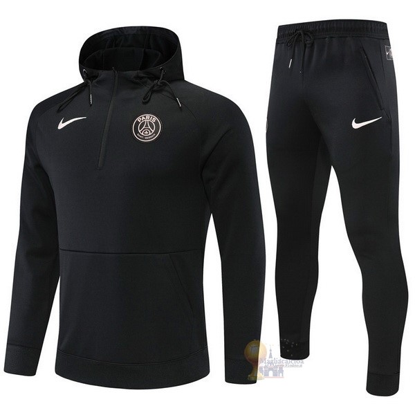 Calcio Maglie Chaqueta Con Capucha Paris Saint Germain 2022 2023 Nero