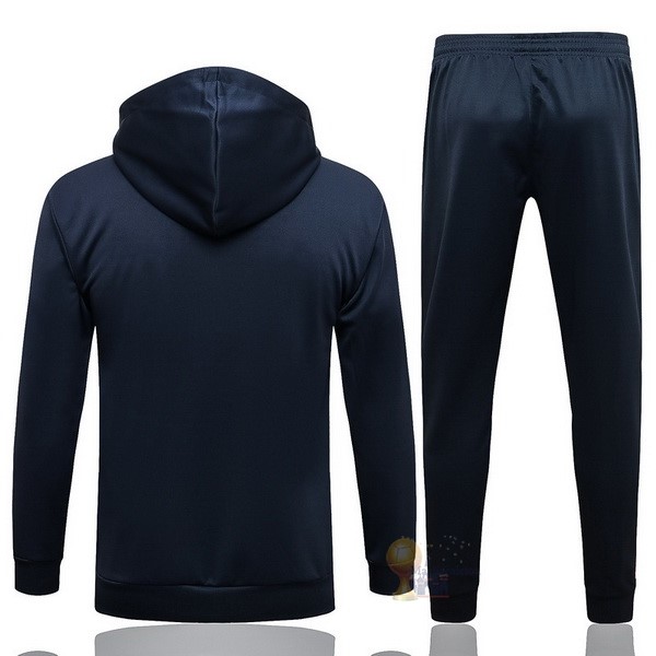 Calcio Maglie Felpa Cappuccio Paris Saint Germain 2021 2022 Blu Navy Rosso