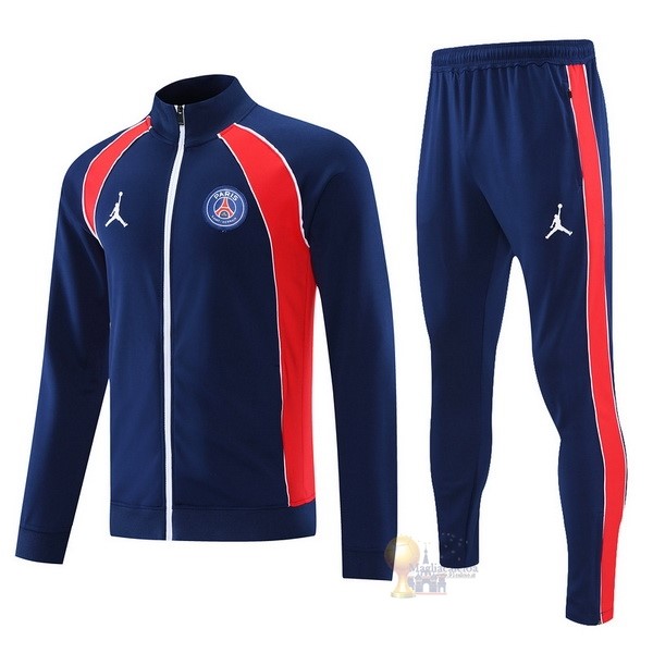 Calcio Maglie Felpa Cappuccio Paris Saint Germain 2021 2022 Blu Rosso
