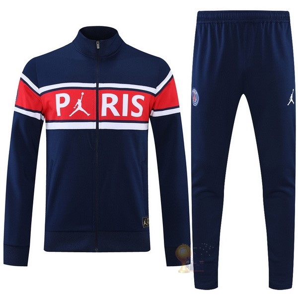 Calcio Maglie Felpa Cappuccio Paris Saint Germain 2021 2022 Blu Rosso Bianco