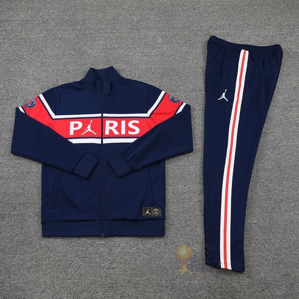 Calcio Maglie Felpa Cappuccio Paris Saint Germain 2021 2022 Blu Rosso Bianco