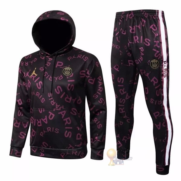 Calcio Maglie Felpa Cappuccio Paris Saint Germain 2021 2022 I Borgogna