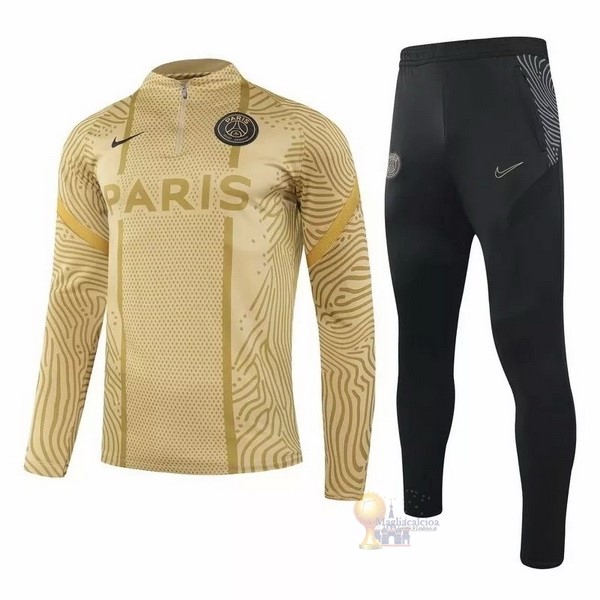 Calcio Maglie Giacca Paris Saint Germain 2020 2021 Giallo