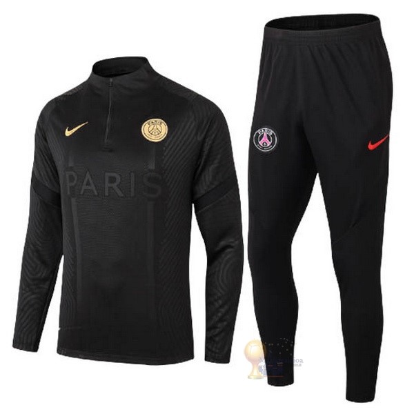 Calcio Maglie Giacca Paris Saint Germain 2020 2021 Nero Oro