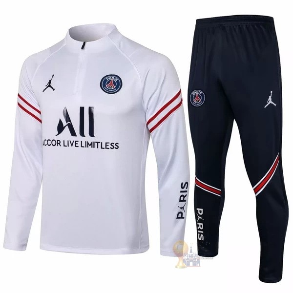 Calcio Maglie Giacca Paris Saint Germain 2021 2022 Bianco Nero