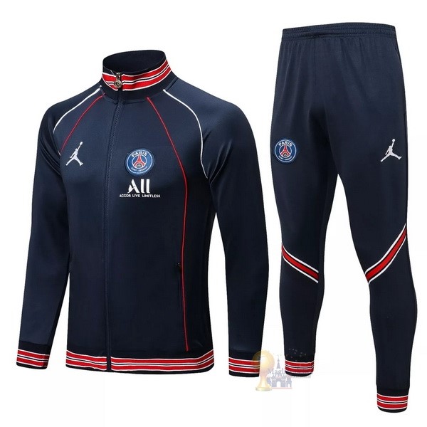 Calcio Maglie Giacca Paris Saint Germain 2021 2022 Blu Navy Rosso