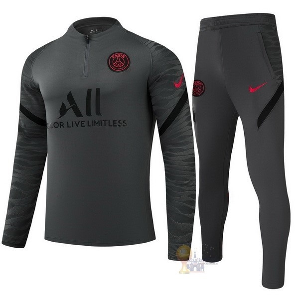 Calcio Maglie Giacca Paris Saint Germain 2021 2022 Grigio Navy Nero
