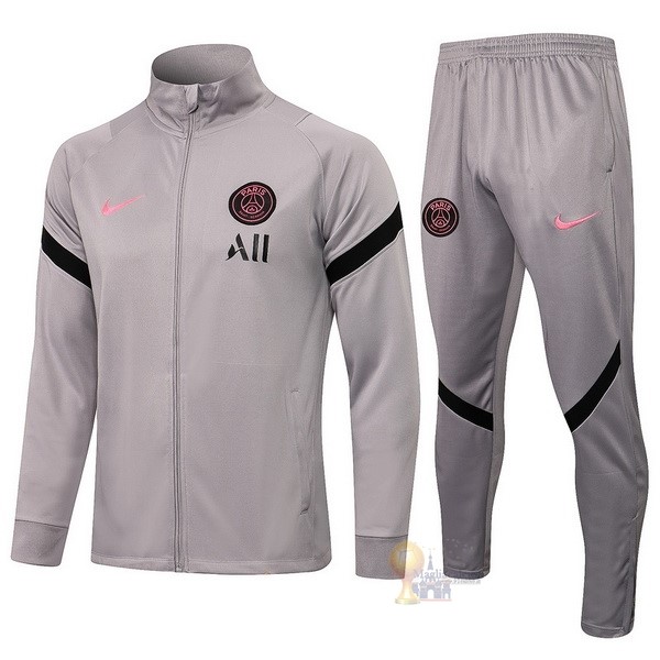 Calcio Maglie Giacca Paris Saint Germain 2021 2022 Grigio Nero