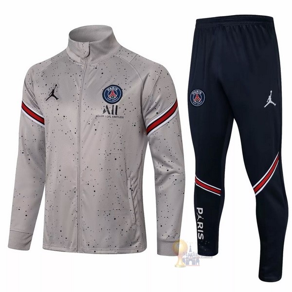Calcio Maglie Giacca Paris Saint Germain 2021 2022 Grigio Rosso