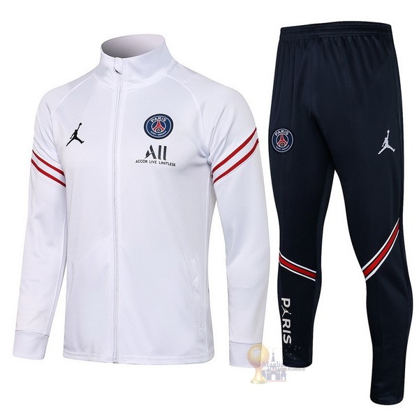 Calcio Maglie Giacca Paris Saint Germain 2021 2022 I Bianco Nero