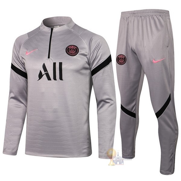 Calcio Maglie Giacca Paris Saint Germain 2021 2022 I Grigio Nero