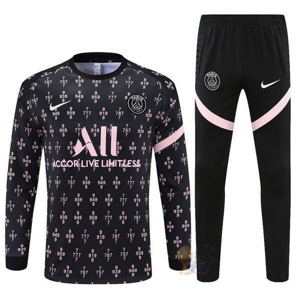Calcio Maglie Giacca Paris Saint Germain 2021 2022 Nero III Rosa